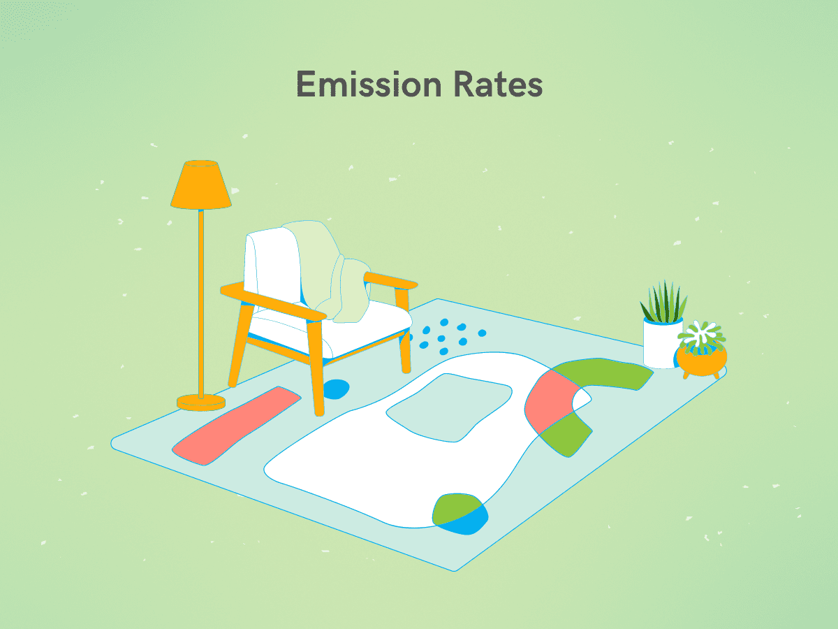 Humidity affects emission rates.