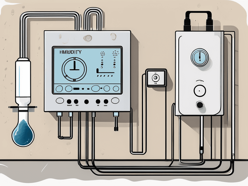 A humidity control system in a room