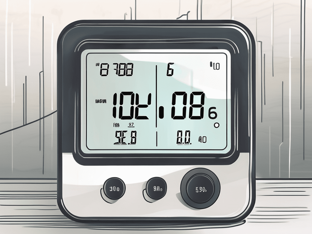 A humidity indicator device in a room