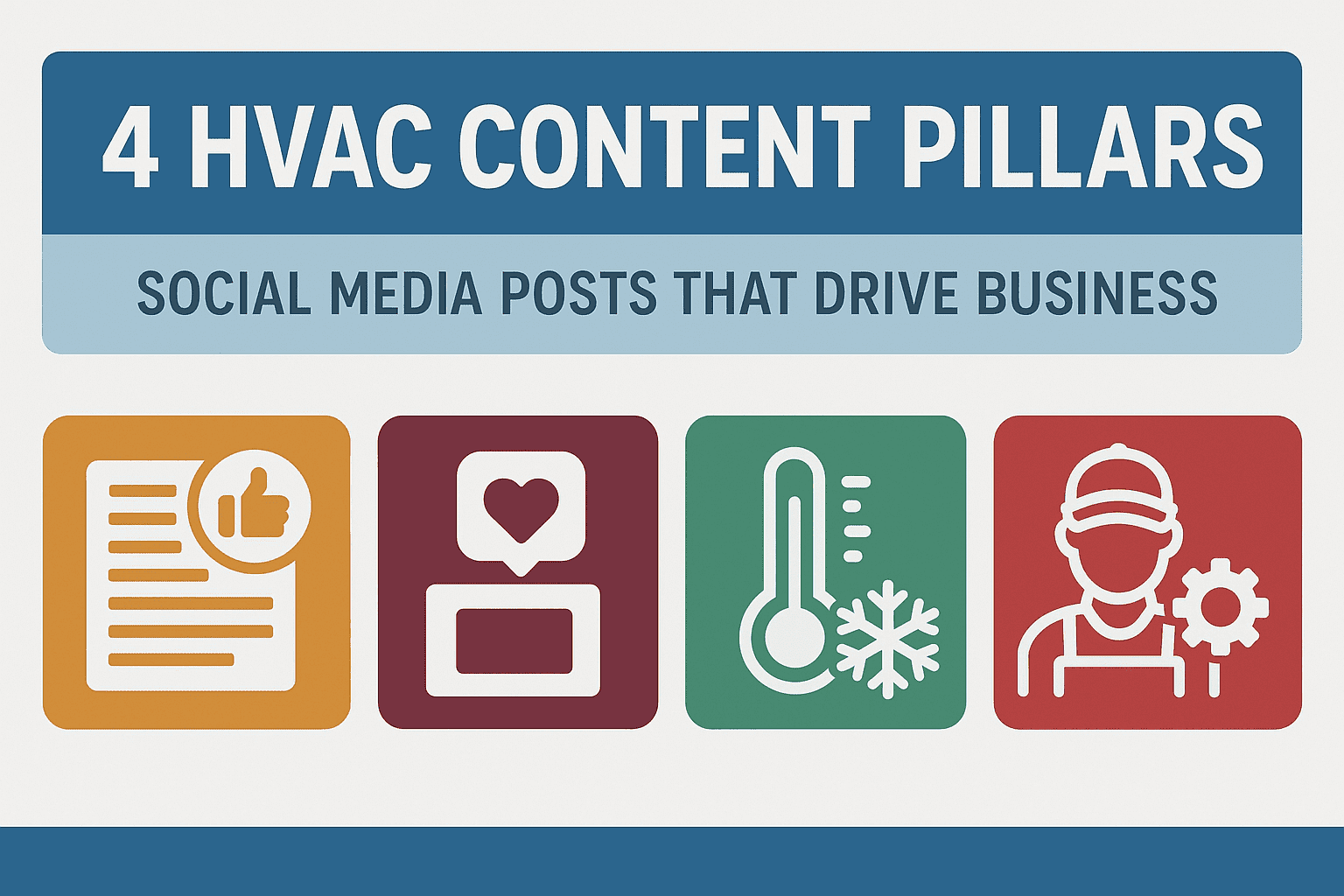 4 HVAC Content Pillars: Social Media Posts That Drive Business